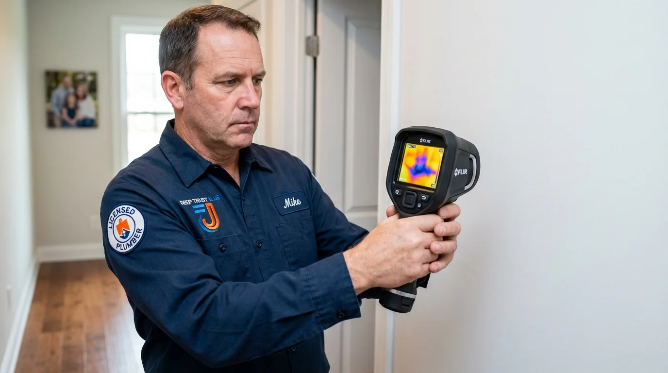 Thermal imaging leak detection by Johns Plumbing LLC in Nebraska City